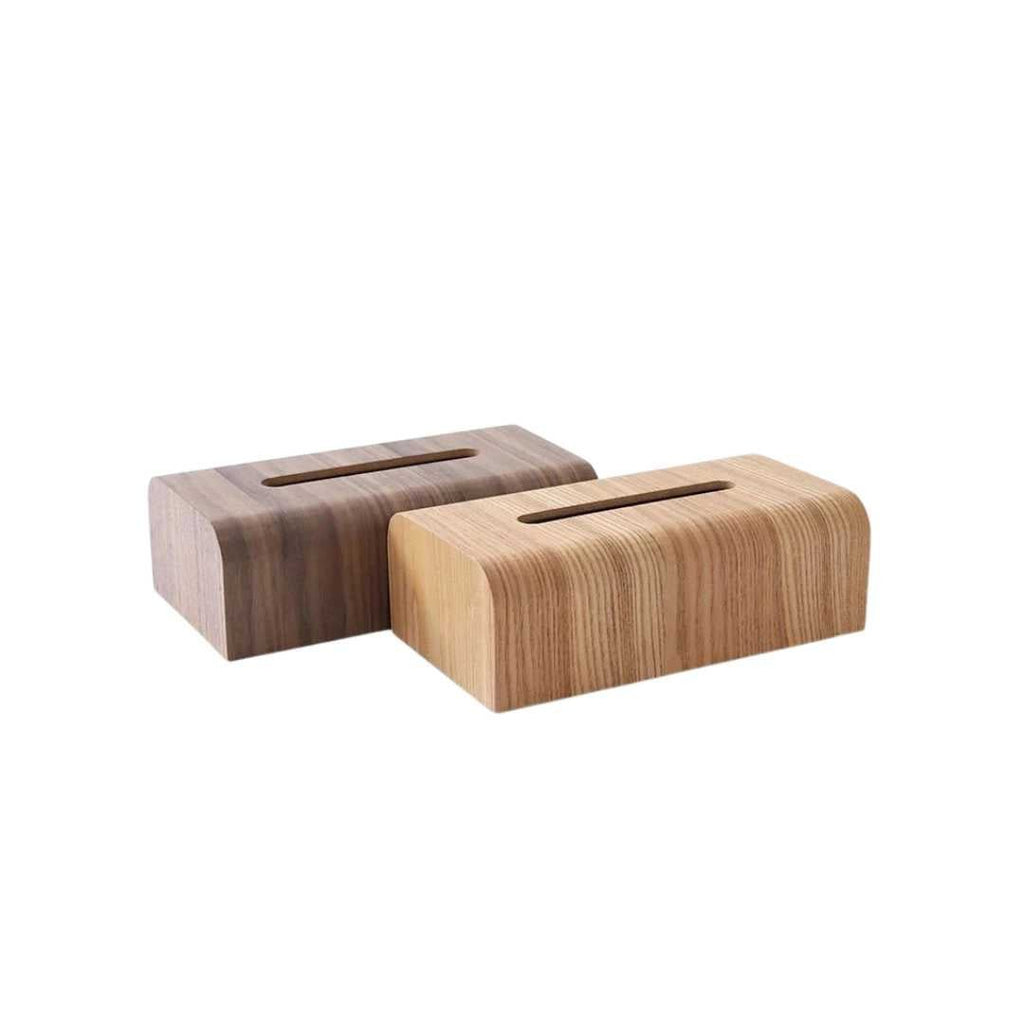 Hom & Ember – Elegant Walnut Wood Tissue Box for a Touch of Sophistication - Hom & Ember