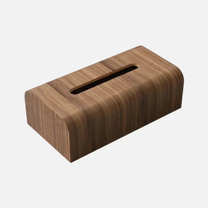 Hom & Ember – Elegant Walnut Wood Tissue Box for a Touch of Sophistication - Hom & Ember