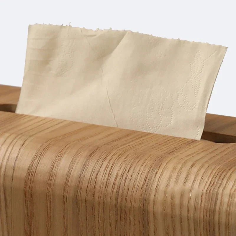 Hom & Ember – Elegant Walnut Wood Tissue Box for a Touch of Sophistication - Hom & Ember