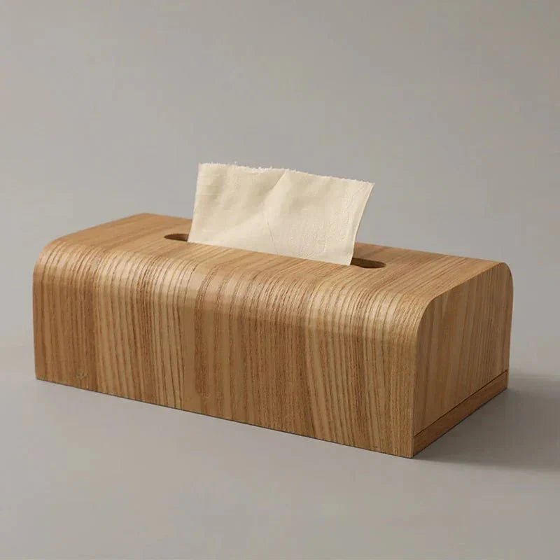Hom & Ember – Elegant Walnut Wood Tissue Box for a Touch of Sophistication - Hom & Ember