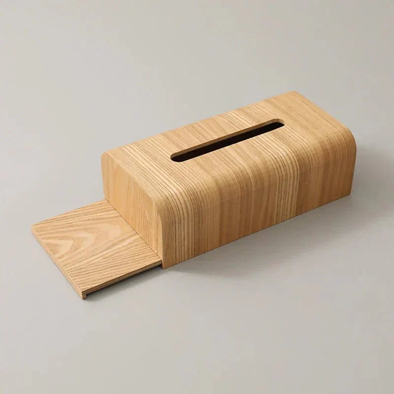 Hom & Ember – Elegant Walnut Wood Tissue Box for a Touch of Sophistication - Hom & Ember