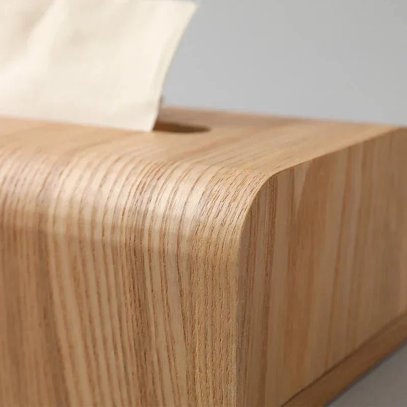 Hom & Ember – Elegant Walnut Wood Tissue Box for a Touch of Sophistication - Hom & Ember