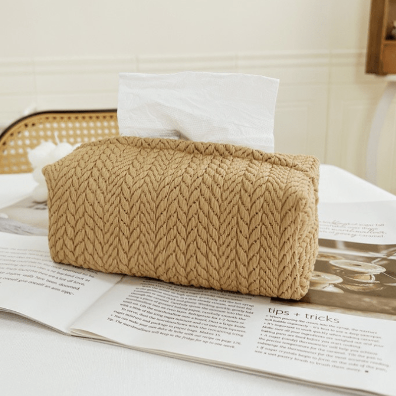 Hom & Ember – Elegant Washable Fabric Tissue Box for a Stylish Display with Effortless Functionality - Hom & Ember