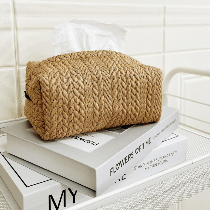 Hom & Ember – Elegant Washable Fabric Tissue Box for a Stylish Display with Effortless Functionality - Hom & Ember