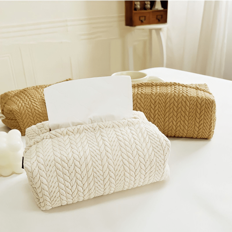 Hom & Ember – Elegant Washable Fabric Tissue Box for a Stylish Display with Effortless Functionality - Hom & Ember