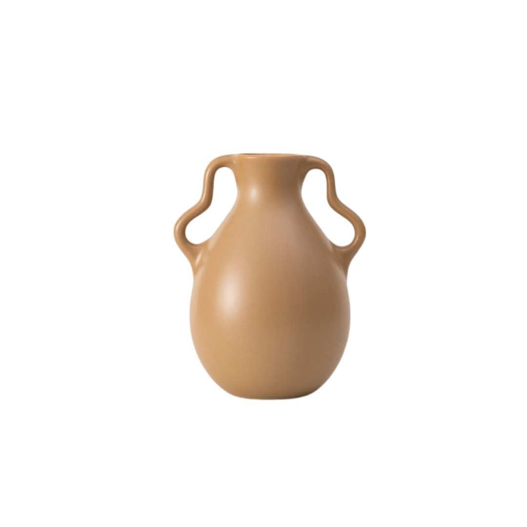 Hom & Ember – Elegant Wavy Ceramic Vase in Soft Pastel Hues for a Serene Ambiance - Hom & Ember