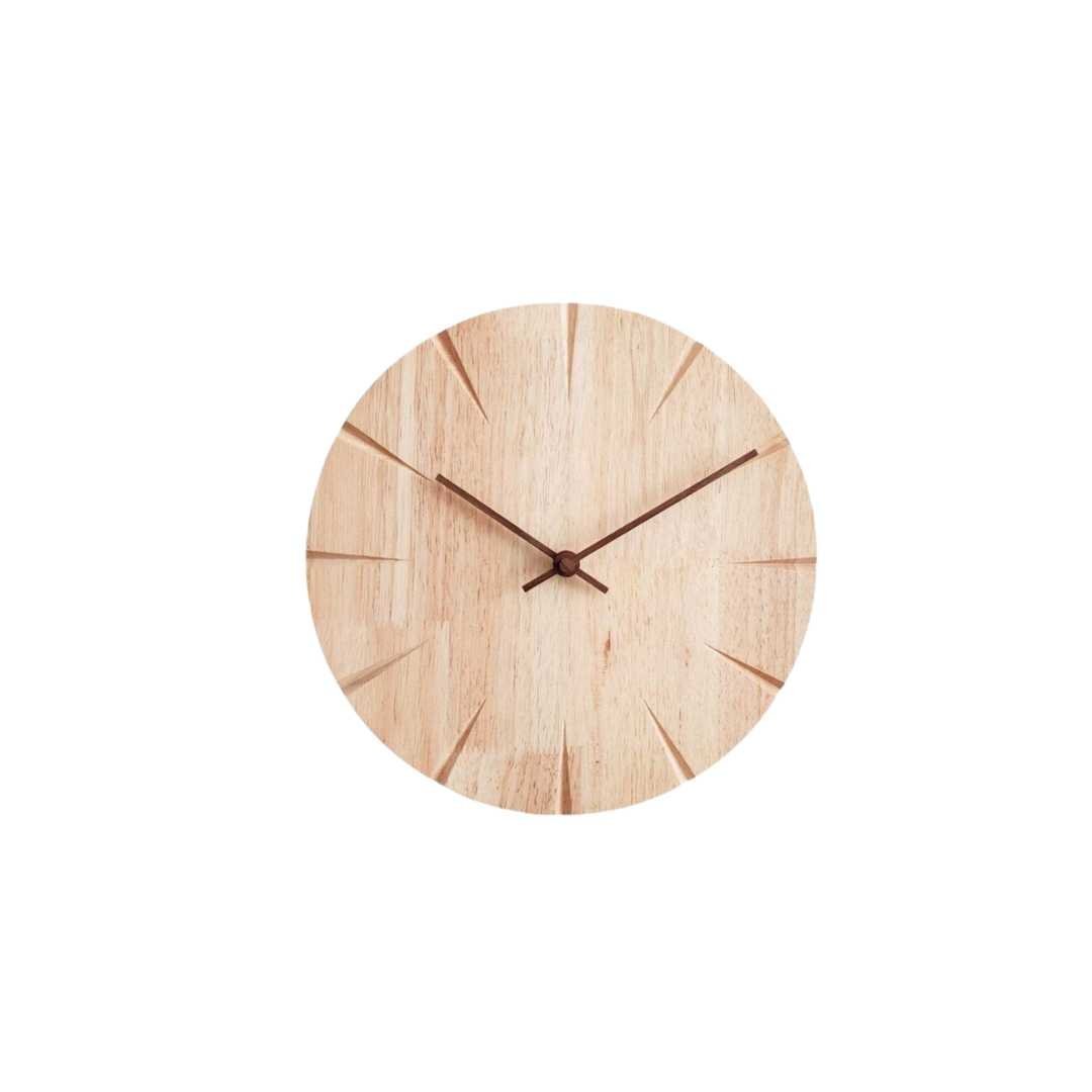 Hom & Ember – Elegant Wooden Wall Clock for Contemporary Spaces with Timeless Charm - Hom & Ember