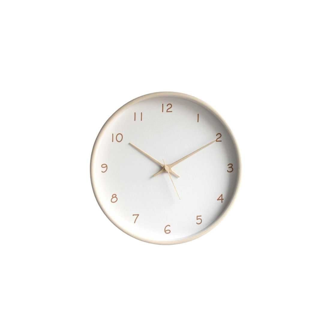 Hom & Ember – Elegant Wooden Wall Clock in Natural Finish for a Serene Ambiance - Hom & Ember