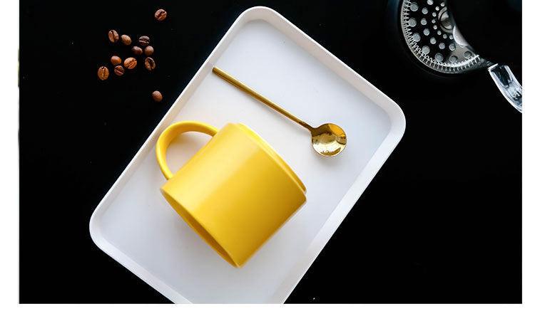 Hom & Ember – European - Style Luxury Ceramic Coffee Mug for a Delightful Sip - Hom & Ember