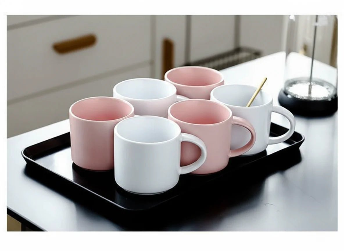 Hom & Ember – European - Style Luxury Ceramic Coffee Mug for a Delightful Sip - Hom & Ember