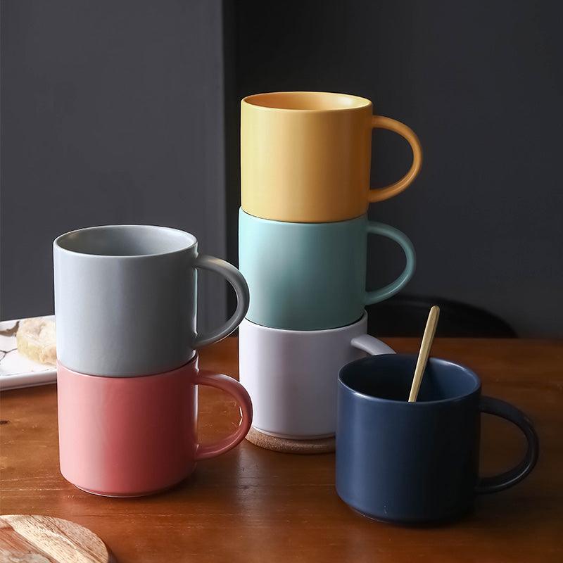 Hom & Ember – European - Style Luxury Ceramic Coffee Mug for a Delightful Sip - Hom & Ember