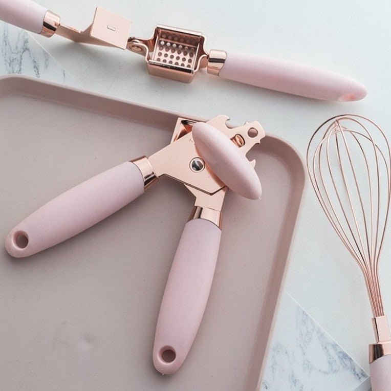 Hom & Ember – Exquisite 7 - Piece Rose Gold Kitchen Tools Collection for a Stylish and Functional Aesthetics - Hom & Ember