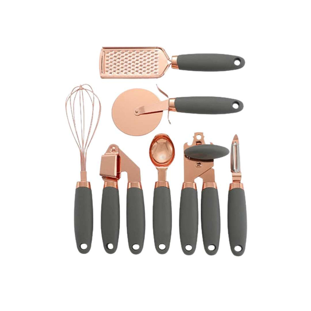 Hom & Ember – Exquisite 7 - Piece Rose Gold Kitchen Tools Collection for a Stylish and Functional Aesthetics - Hom & Ember