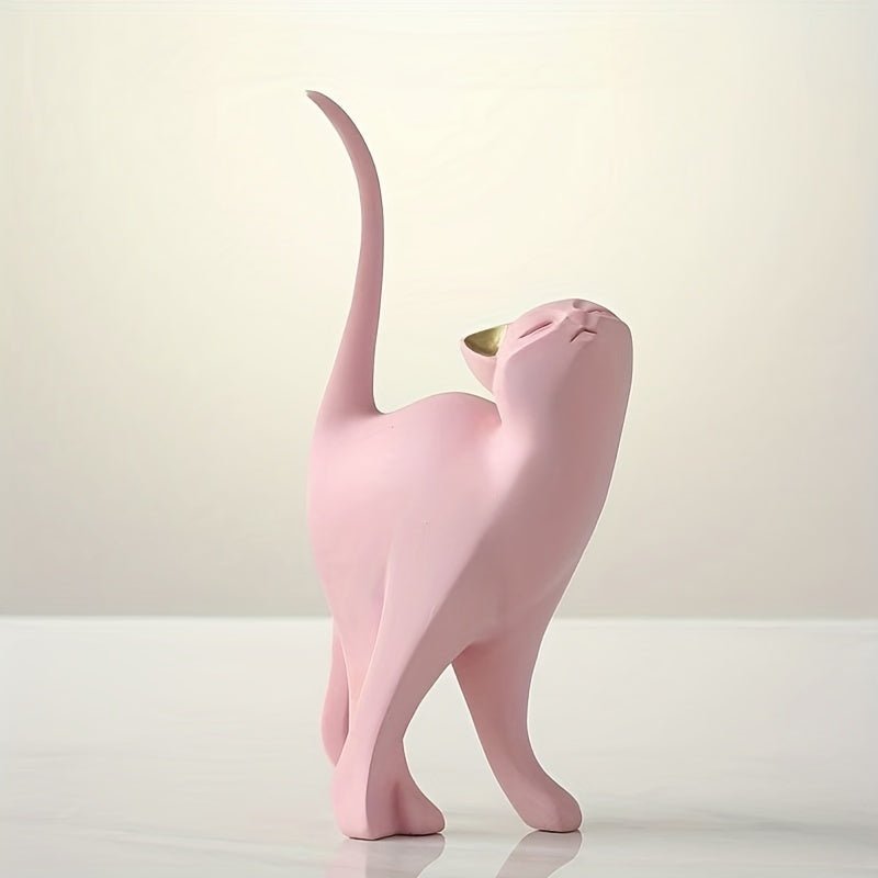 Hom & Ember – Exquisite Artisan Cat Sculpture in Elegant Design for a Touch of Whimsy - Hom & Ember