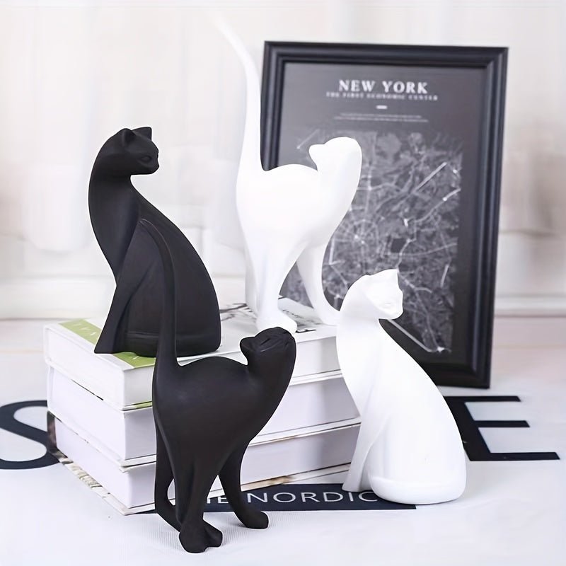 Hom & Ember – Exquisite Artisan Cat Sculpture in Elegant Design for a Touch of Whimsy - Hom & Ember