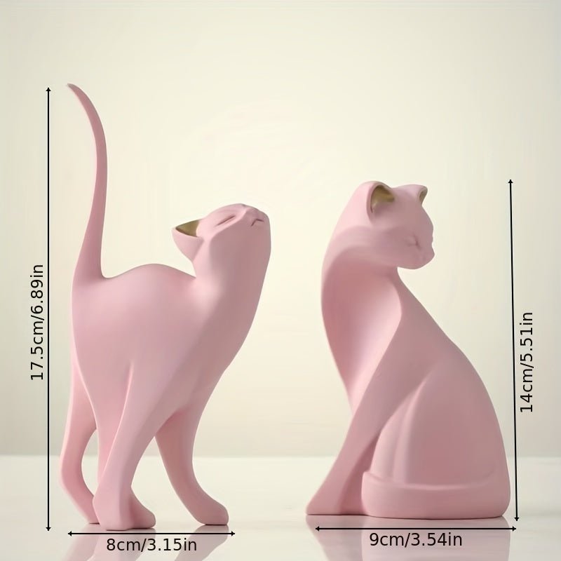 Hom & Ember – Exquisite Artisan Cat Sculpture in Elegant Design for a Touch of Whimsy - Hom & Ember