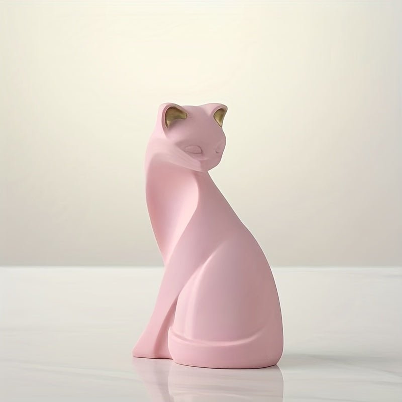 Hom & Ember – Exquisite Artisan Cat Sculpture in Elegant Design for a Touch of Whimsy - Hom & Ember