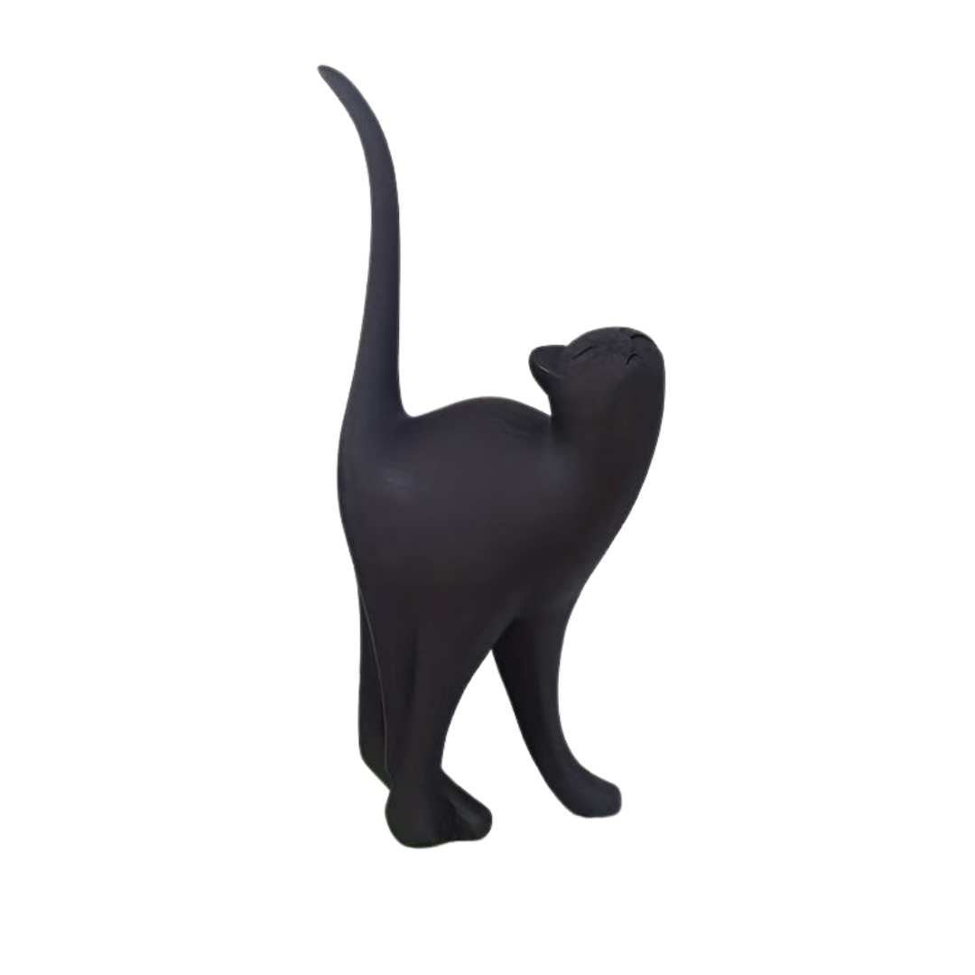 Hom & Ember – Exquisite Artisan Cat Sculpture in Elegant Design for a Touch of Whimsy - Hom & Ember