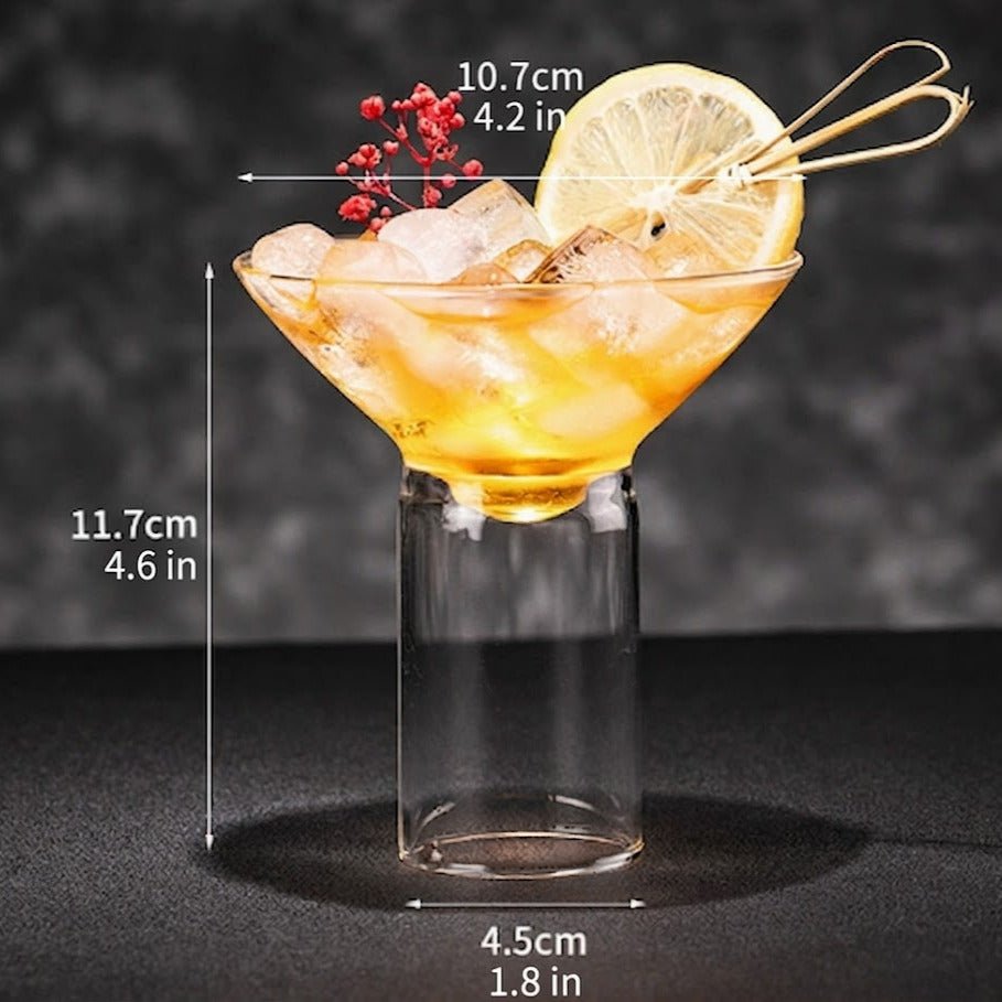 Hom & Ember – Exquisite Borosilicate Cocktail Glass for Stylish Celebrations with Timeless Elegance - Hom & Ember