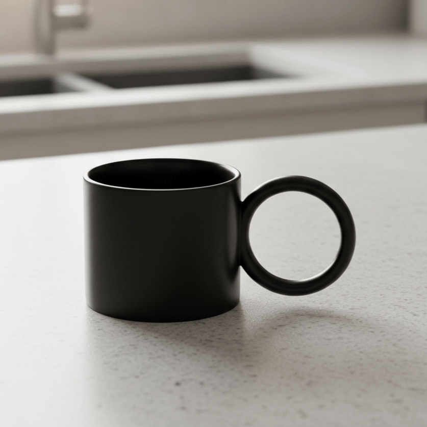 Hom & Ember – Exquisite Ceramic Mug in Soft Glazed Finish for a Timeless Elegance - Hom & Ember