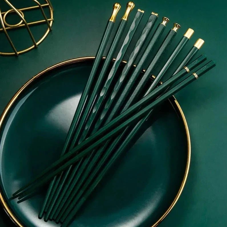 Hom & Ember – Exquisite Chopsticks Set of 5 Pairs for an Elegant Dining Experience - Hom & Ember