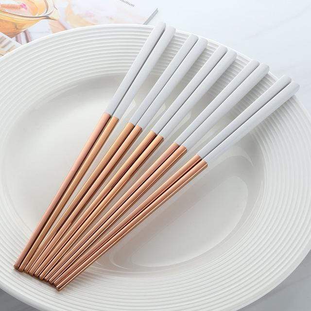 Hom & Ember – Exquisite Coated Stainless Steel Chopsticks for a Sophisticated Dining Experiences - Hom & Ember
