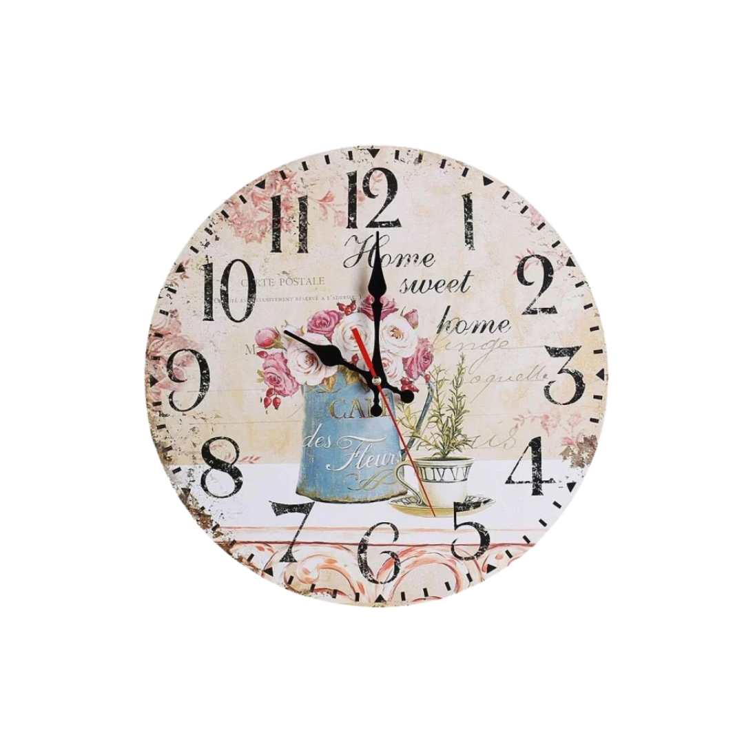 Hom & Ember – Exquisite Floral Wall Clock for a Stylish and Decorative Timepiece with Modern Elegance - Hom & Ember