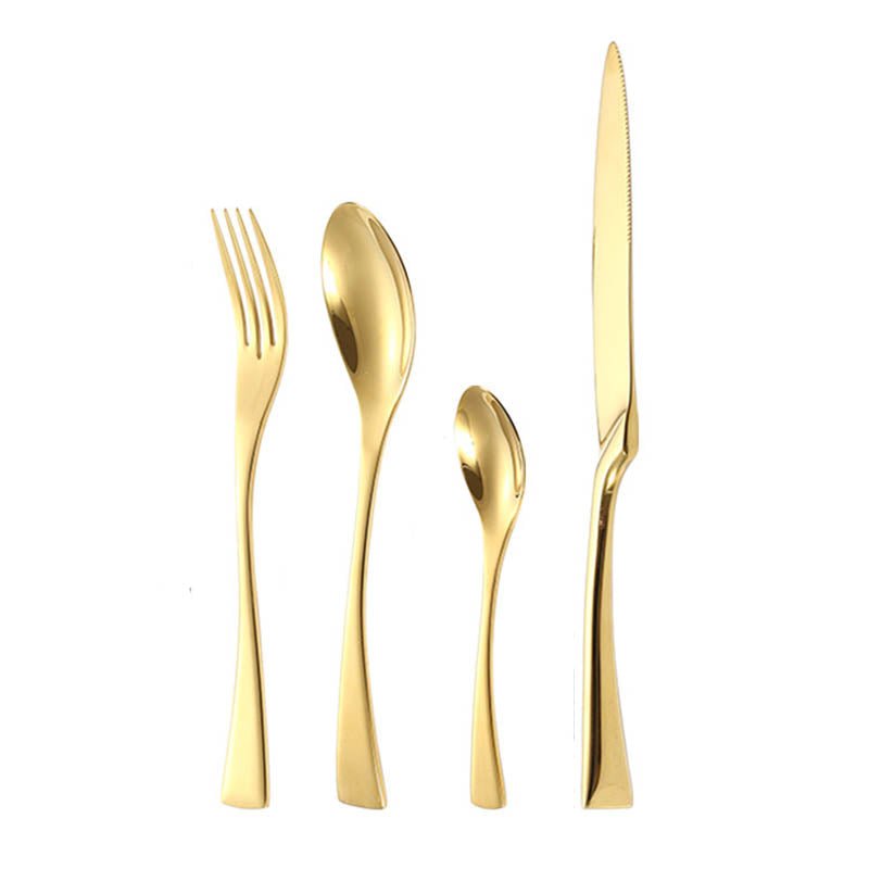 Hom & Ember – Exquisite Gold - Plated Cutlery Set for a Refined Elegance and Sophisticated Dining Experiences - Hom & Ember