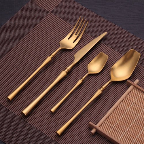 Hom & Ember – Exquisite Golden Cutlery Set for Elegant Dining and Table Setting with Timeless Charm - Hom & Ember