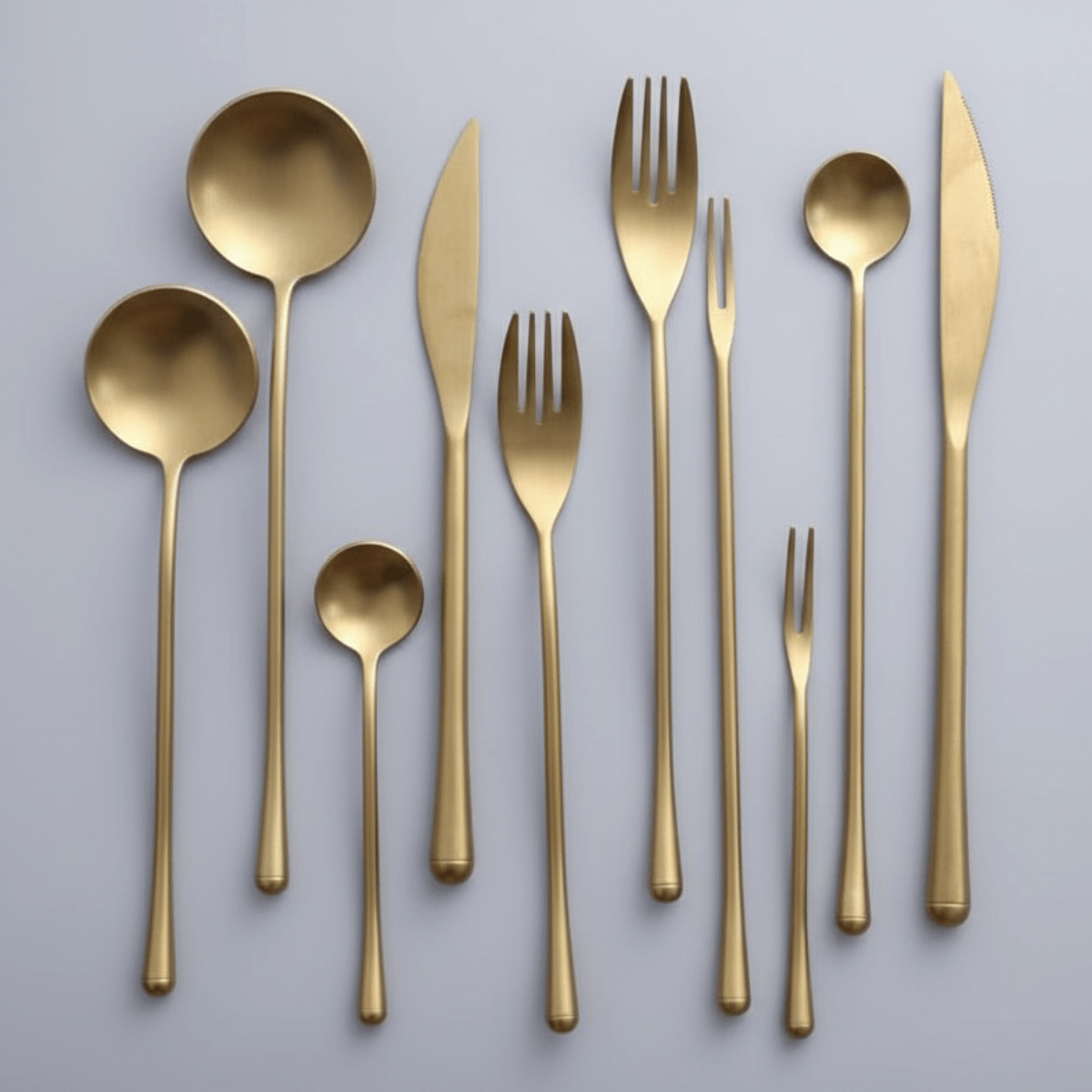 Hom & Ember – Exquisite Golden Cutlery Set for Stylish Dining and Elegant Table Setting - Hom & Ember