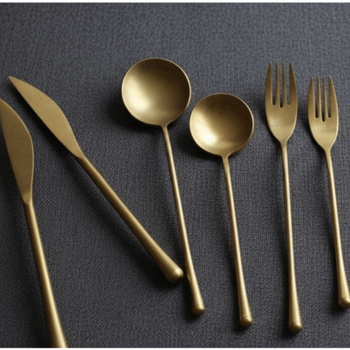 Hom & Ember – Exquisite Golden Cutlery Set for Stylish Dining and Elegant Table Setting - Hom & Ember