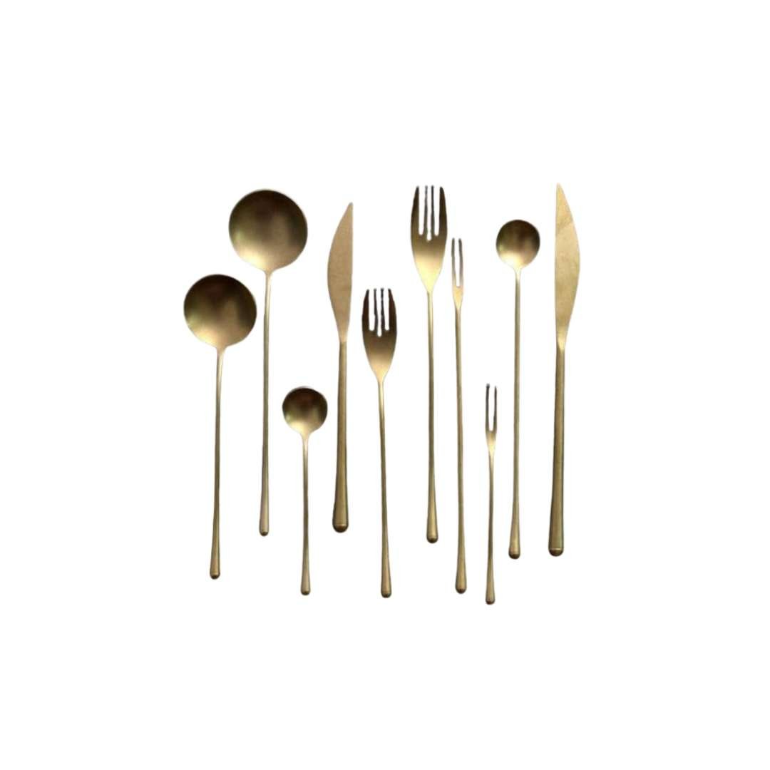 Hom & Ember – Exquisite Golden Cutlery Set for Stylish Dining and Elegant Table Setting - Hom & Ember