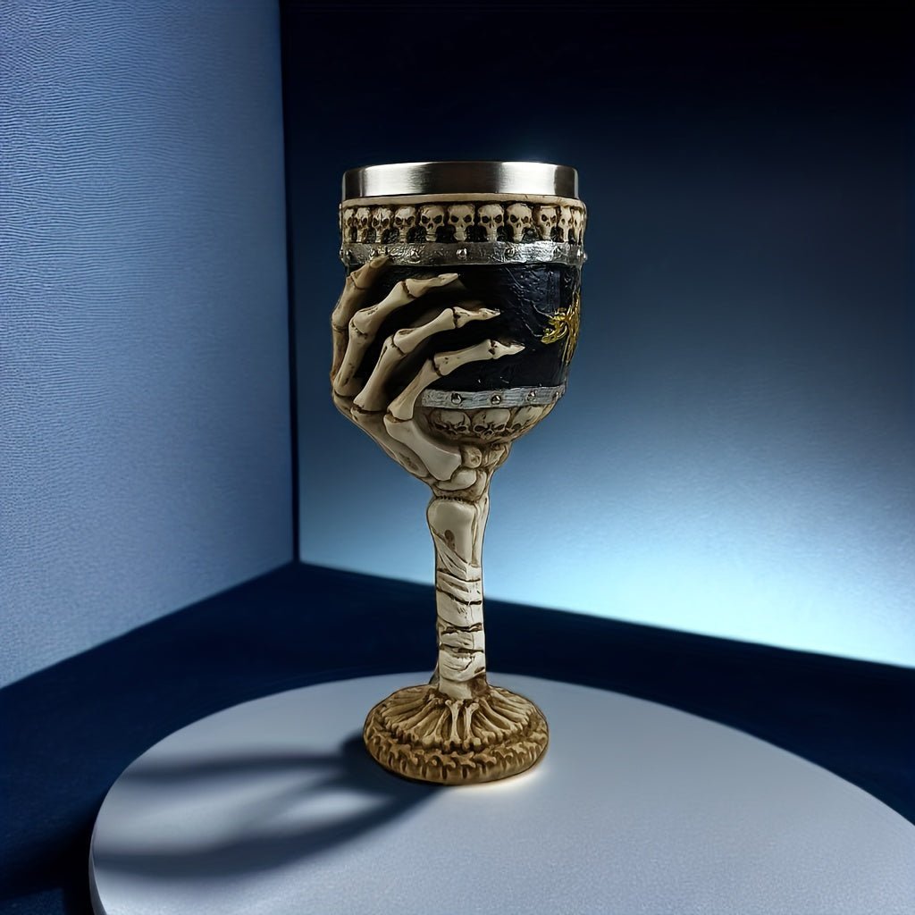 Hom & Ember – Exquisite Gothic Skeleton Goblet for a Dramatic Touch and Unique Functional Style - Hom & Ember