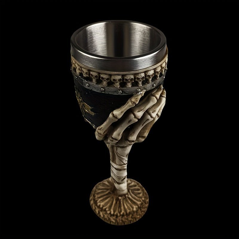 Hom & Ember – Exquisite Gothic Skeleton Goblet for a Dramatic Touch and Unique Functional Style - Hom & Ember