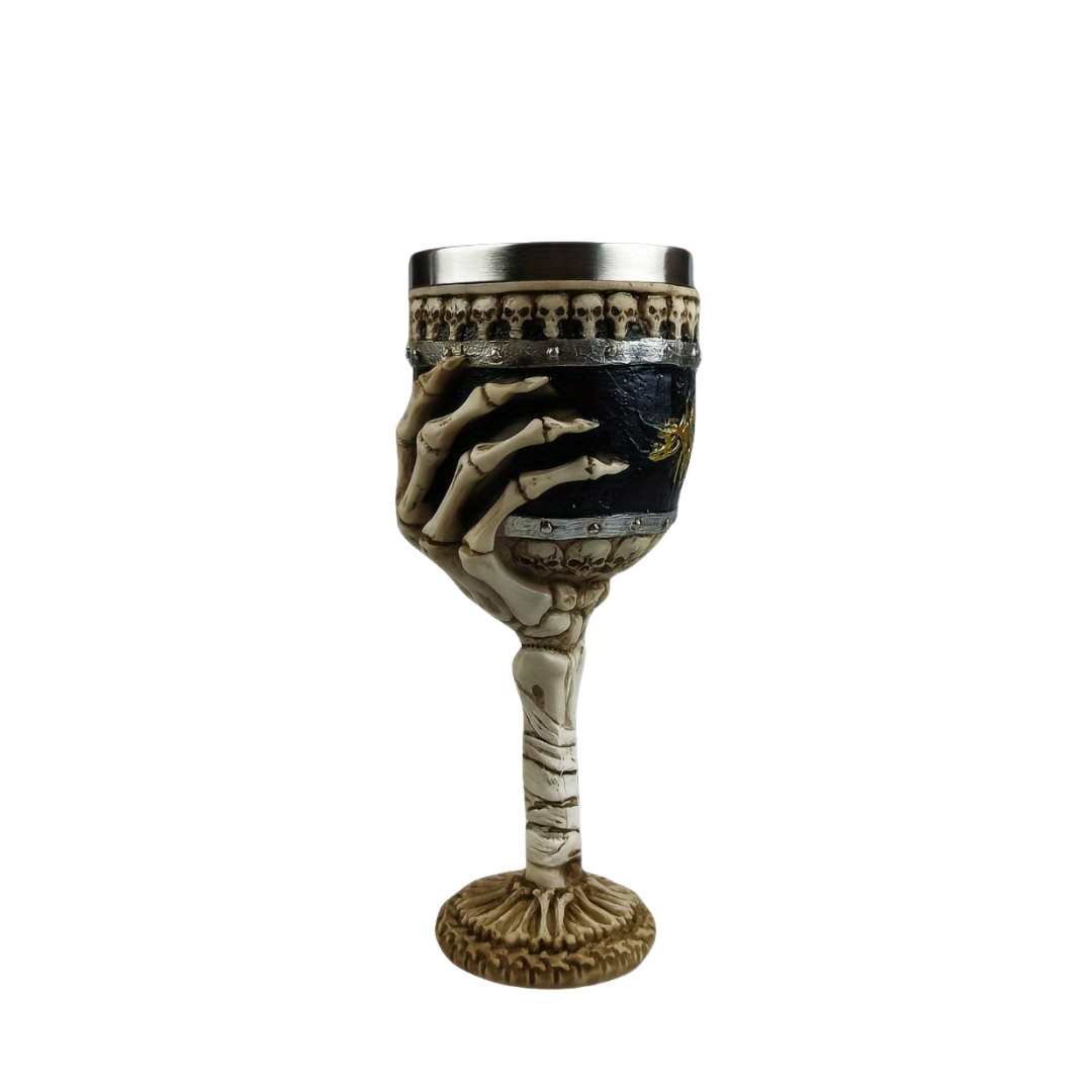 Hom & Ember – Exquisite Gothic Skeleton Goblet for a Dramatic Touch and Unique Functional Style - Hom & Ember
