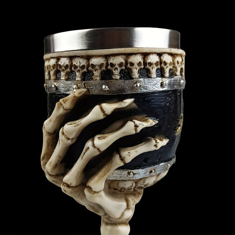 Hom & Ember – Exquisite Gothic Skeleton Goblet for a Dramatic Touch and Unique Functional Style - Hom & Ember