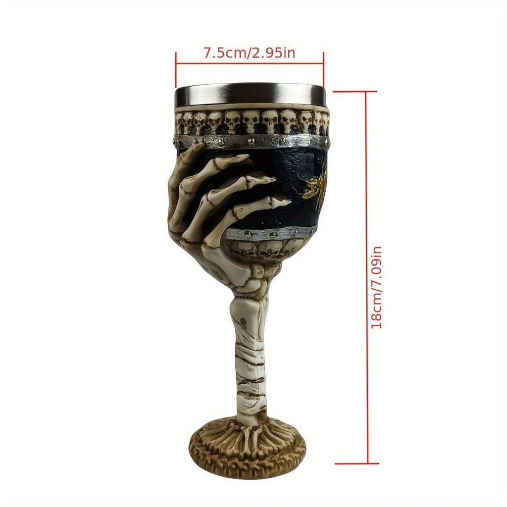 Hom & Ember – Exquisite Gothic Skeleton Goblet for a Dramatic Touch and Unique Functional Style - Hom & Ember
