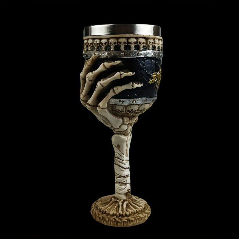 Hom & Ember – Exquisite Gothic Skeleton Goblet for a Dramatic Touch and Unique Functional Style - Hom & Ember