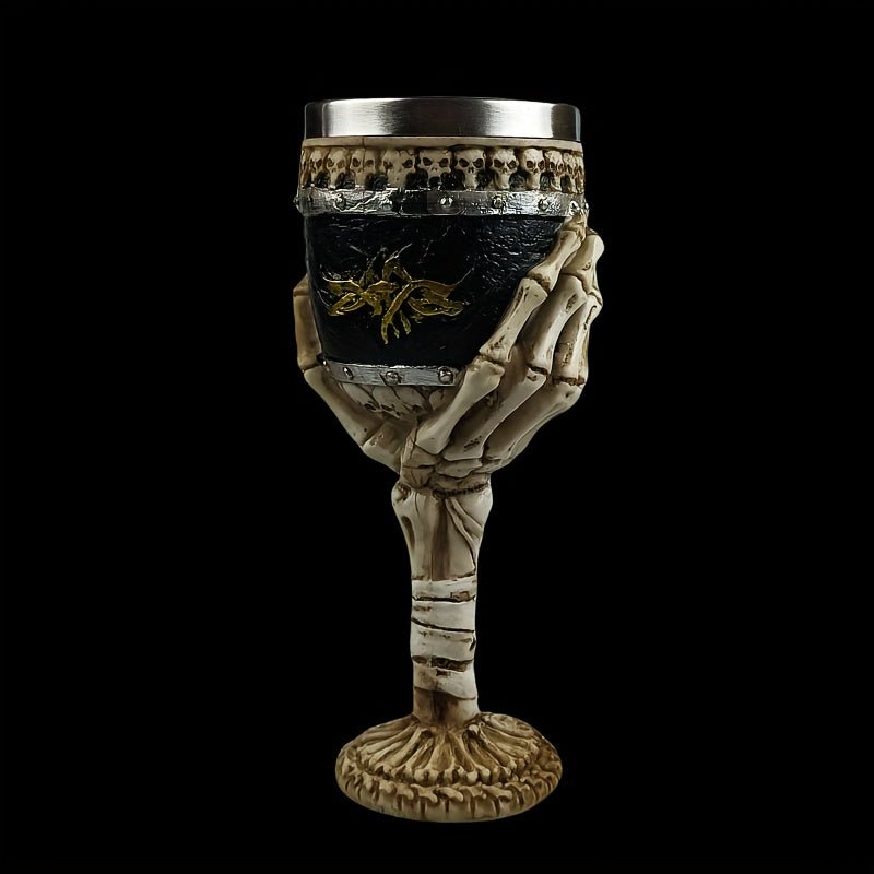 Hom & Ember – Exquisite Gothic Skeleton Goblet for a Dramatic Touch and Unique Functional Style - Hom & Ember