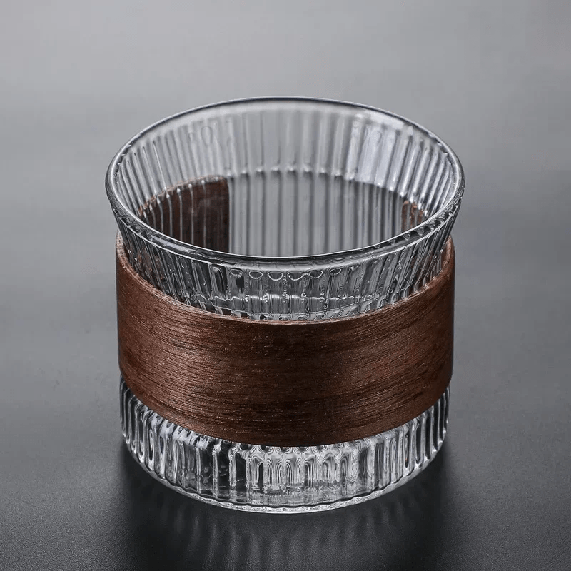 Hom & Ember – Exquisite Handcrafted Glass Tumbler with Elegant Wood Accents for a Refined Touch - Hom & Ember