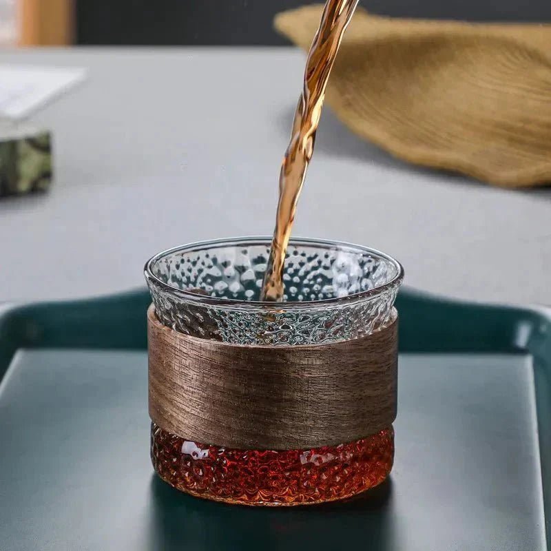 Hom & Ember – Exquisite Handcrafted Glass Tumbler with Elegant Wood Accents for a Refined Touch - Hom & Ember