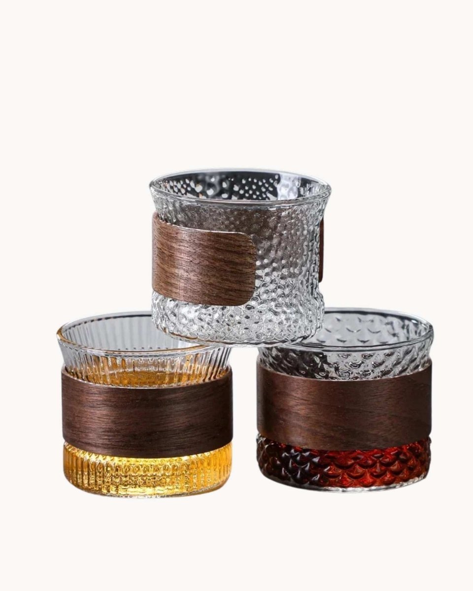 Hom & Ember – Exquisite Handcrafted Glass Tumbler with Elegant Wood Accents for a Refined Touch - Hom & Ember