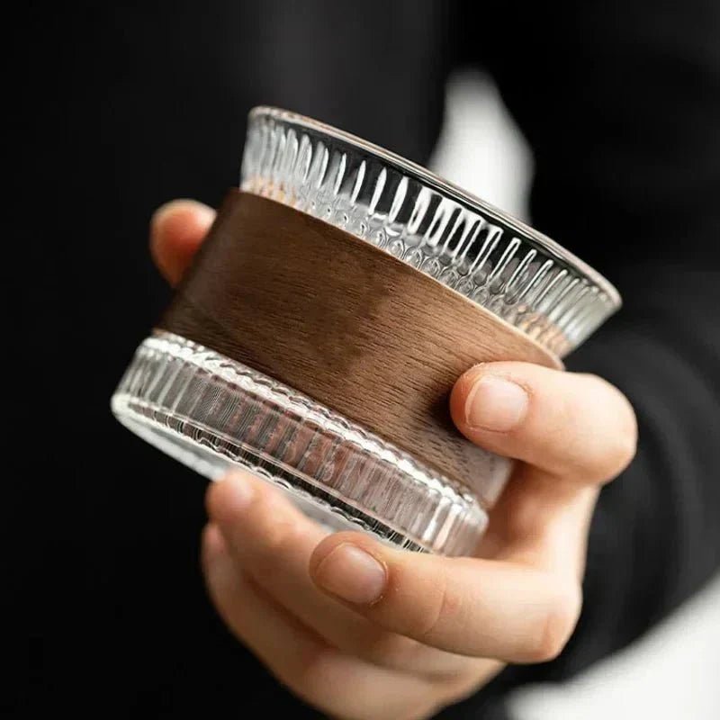 Hom & Ember – Exquisite Handcrafted Glass Tumbler with Elegant Wood Accents for a Refined Touch - Hom & Ember