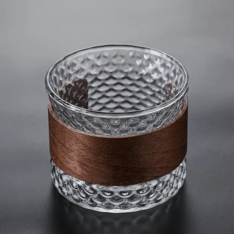 Hom & Ember – Exquisite Handcrafted Glass Tumbler with Elegant Wood Accents for a Refined Touch - Hom & Ember