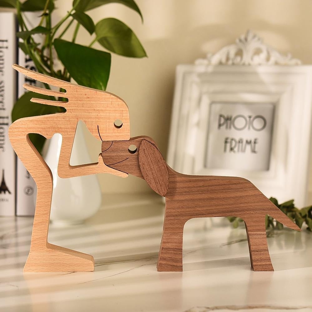 Hom & Ember – Exquisite Handcrafted Wooden Dog Sculptures for a Serene Ambiance - Hom & Ember