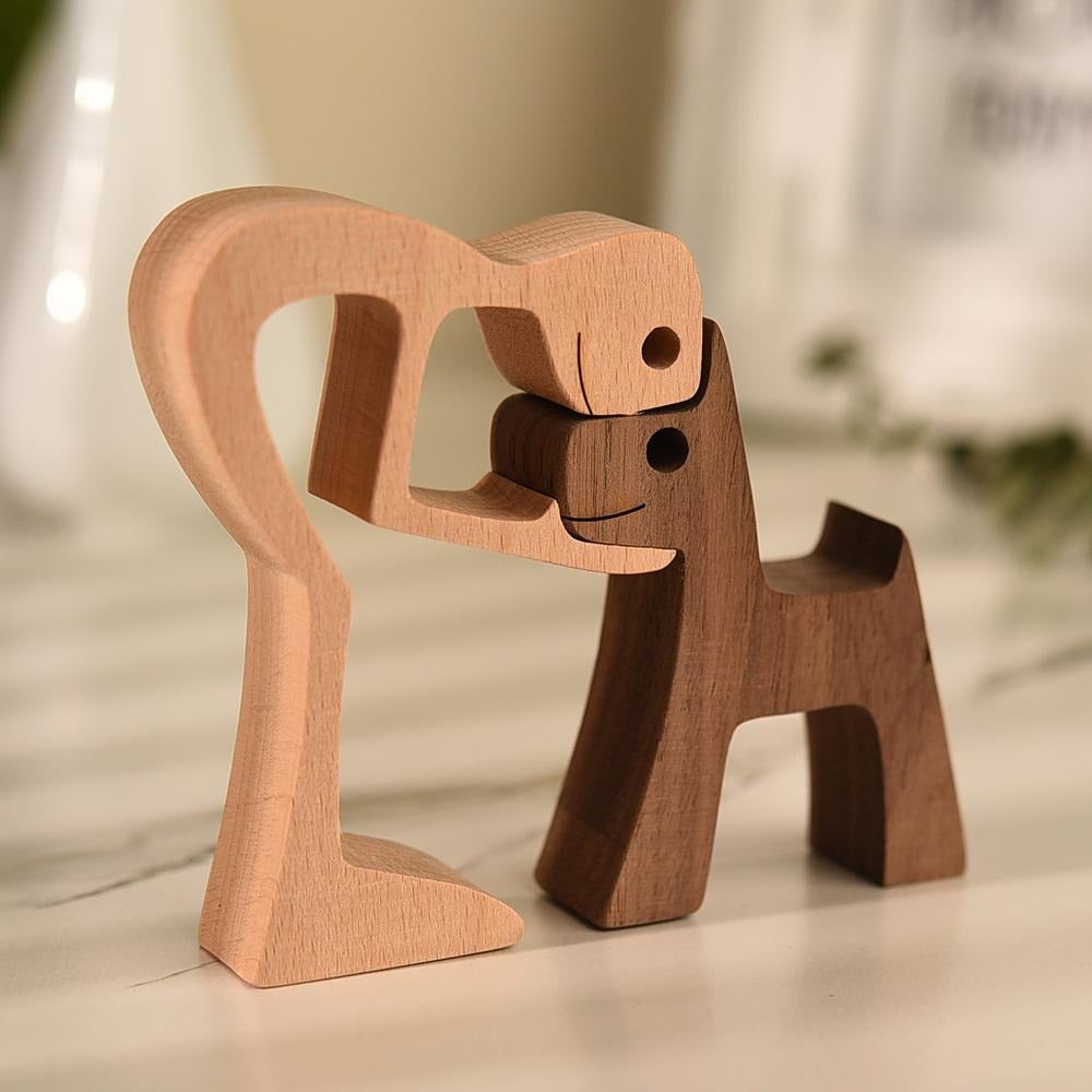Hom & Ember – Exquisite Handcrafted Wooden Dog Sculptures for a Serene Ambiance - Hom & Ember