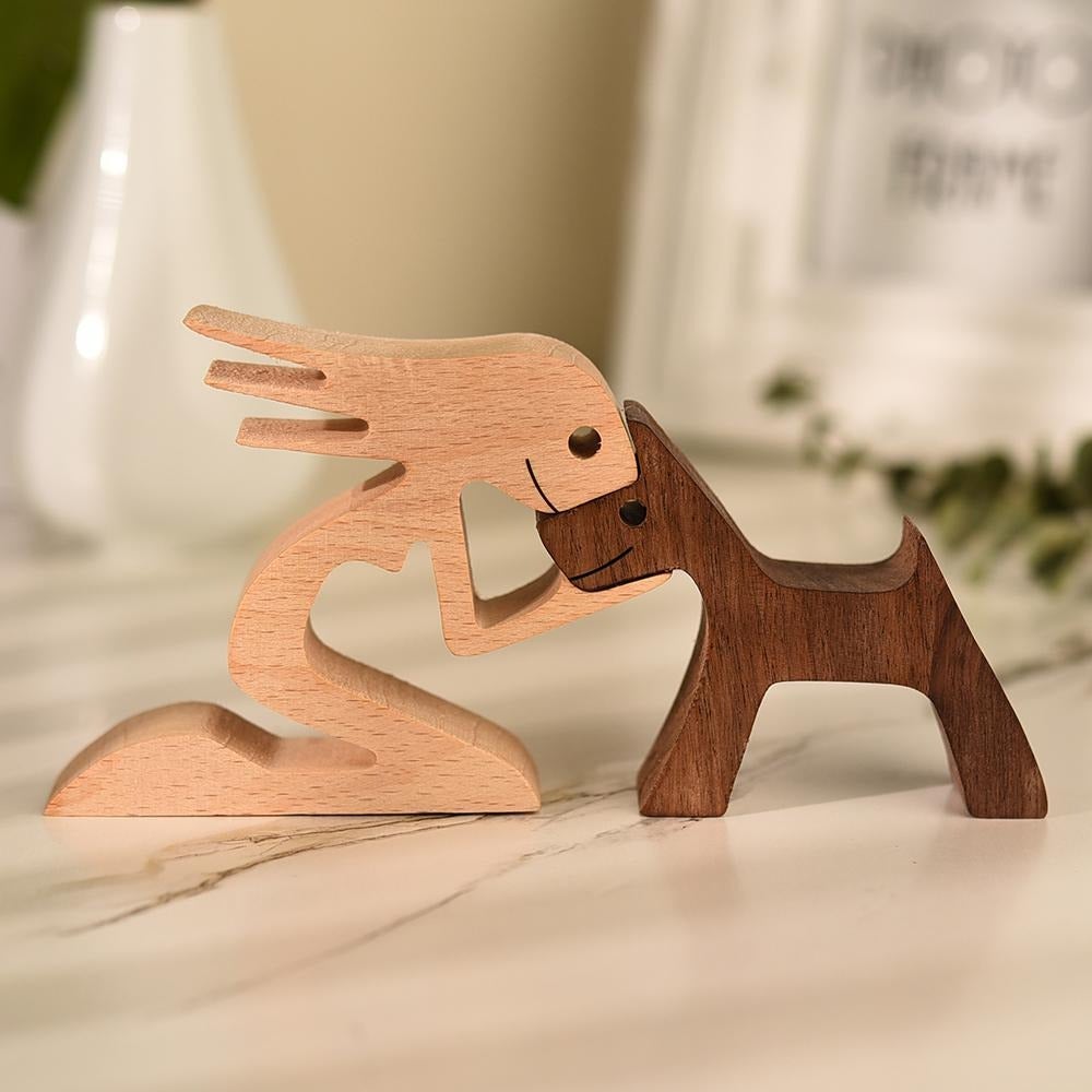 Hom & Ember – Exquisite Handcrafted Wooden Dog Sculptures for a Serene Ambiance - Hom & Ember
