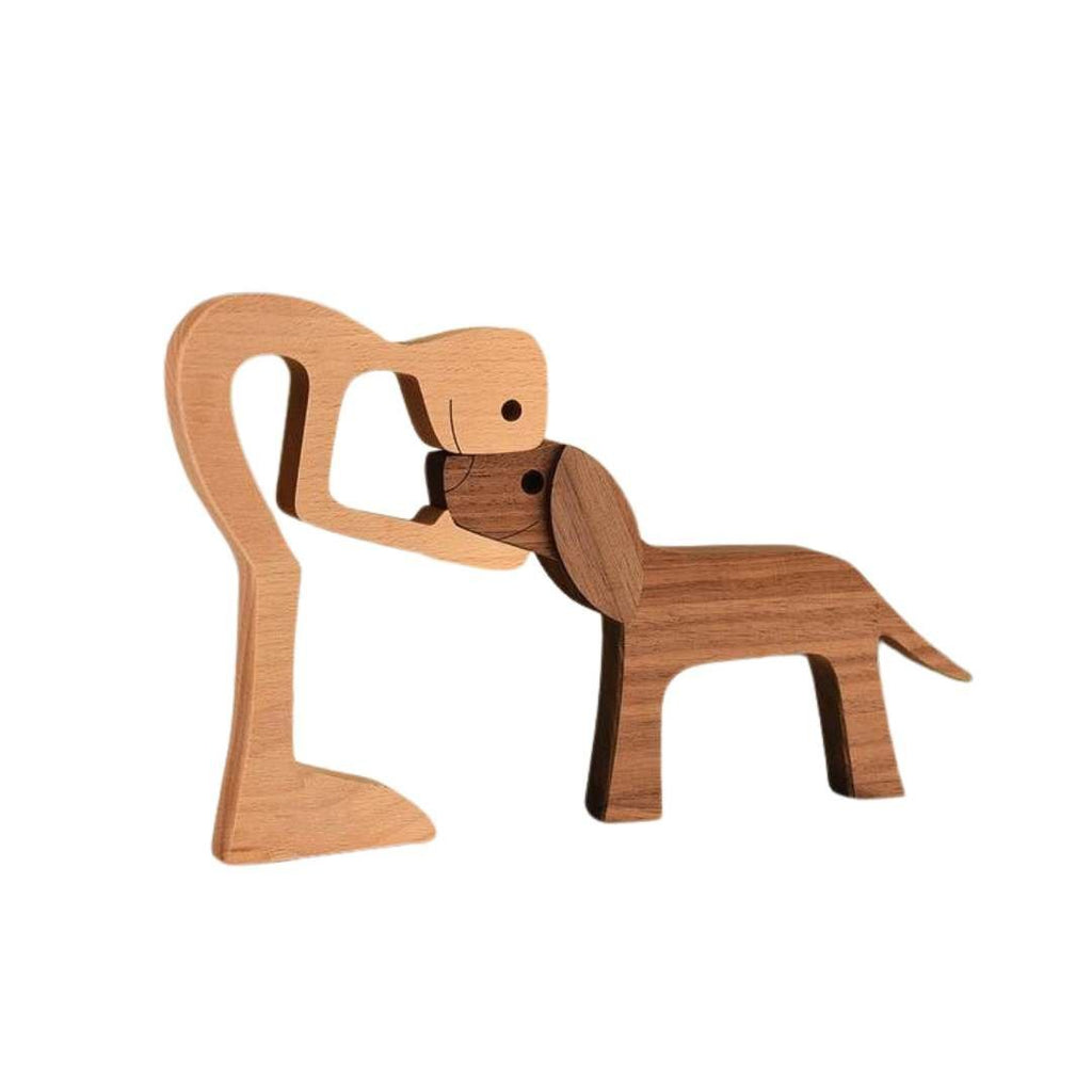Hom & Ember – Exquisite Handcrafted Wooden Dog Sculptures for a Serene Ambiance - Hom & Ember