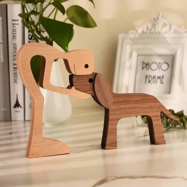 Hom & Ember – Exquisite Handcrafted Wooden Dog Sculptures for a Serene Ambiance - Hom & Ember