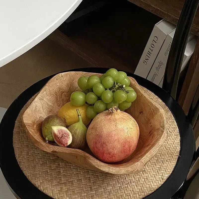Hom & Ember – Exquisite Handcrafted Wooden Fruit Bowl for a Timeless Touch of Nature to Your Space - Hom & Ember